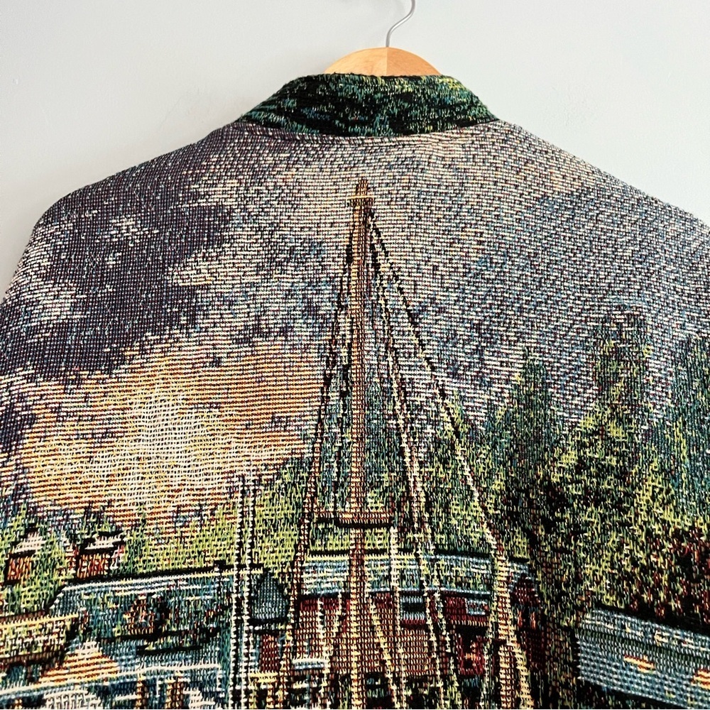 VTG Sugar Street Weavers Jacket Adult One Size AOP Tapestry 90’s Nicky Boehme - Picture 7 of 16